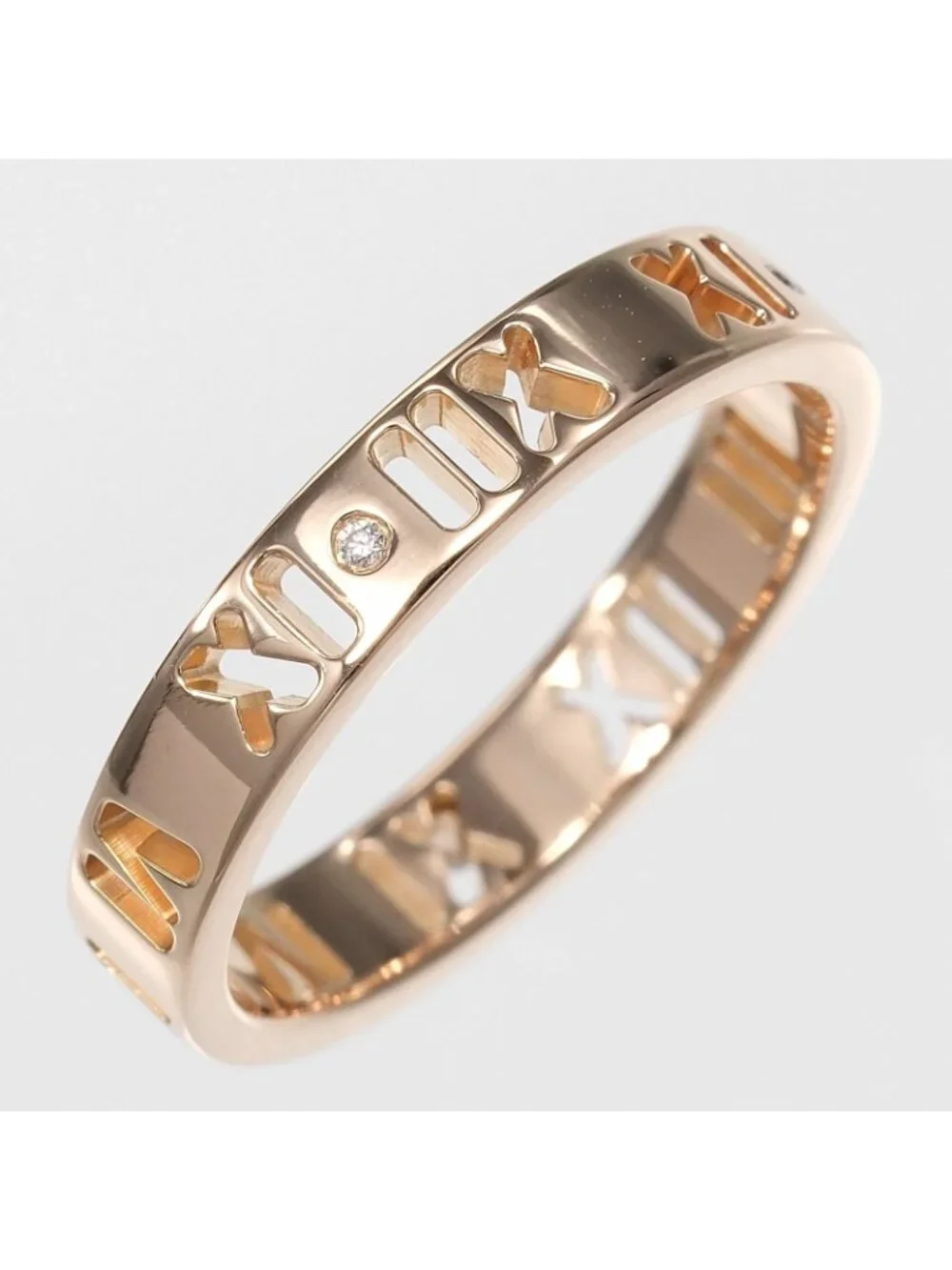Tiffany & Co Pierced Atlas 18k Yellow Gold Diamond Ring